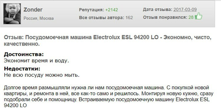 Model " Electrolux ESL94200LO"