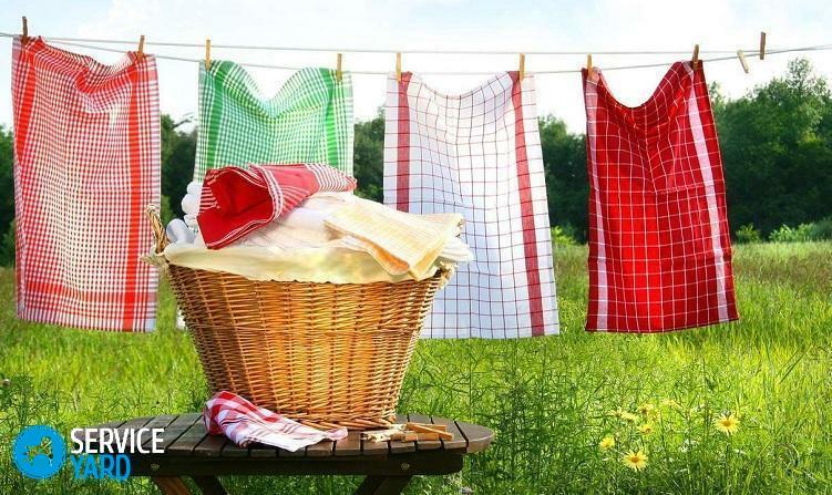 How to wash kitchen towels at home without boiling?