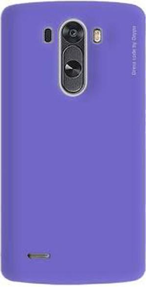 Cover-overlay Deppa Air Case pour LG G3 / G3 Dual / D855 / D858 plastique + film de protection (violet