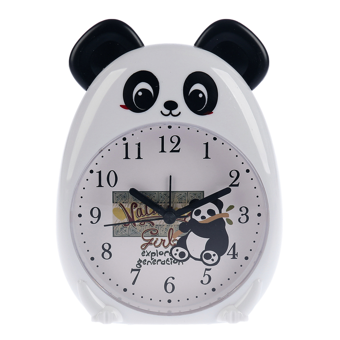 Alarm. Svetová séria zvierat. Panda biela, podsvietenie, 12 * 16 cm