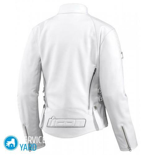 How to clean a white leather jacket at home?