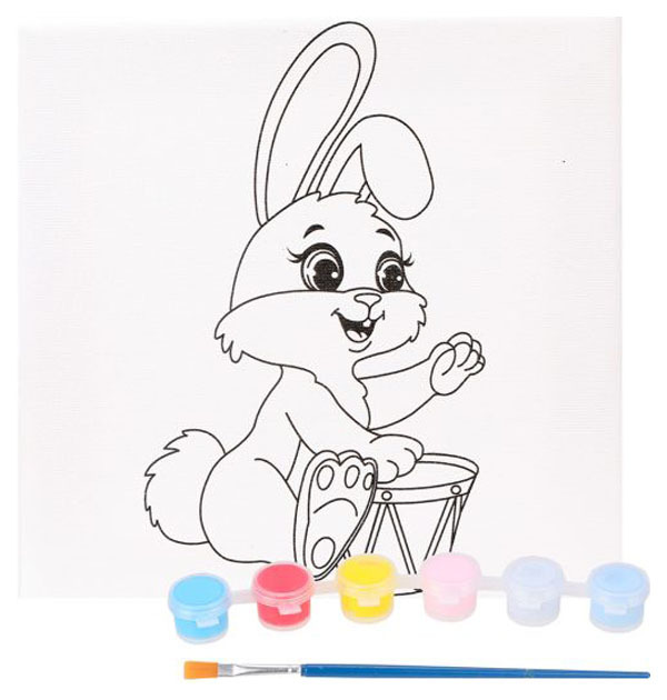 Pintura sobre lienzo Color Puppy " Bunny" 95481
