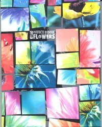 Abstração do caderno de negócios. Flores, A6, 160 folhas, gaiola