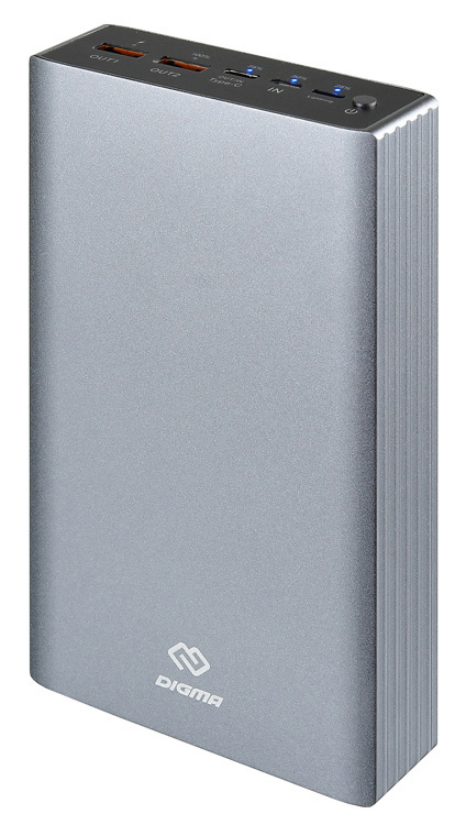 External battery Digma DG-PD-30000-SLV QC 3.0 30000mAh silver