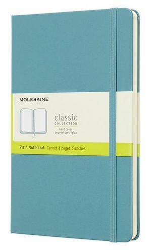 Poznámkový blok, Moleskine, Moleskine Classic Large 130 * 210 mm 240 p. nepodšitá pevná väzba modrá