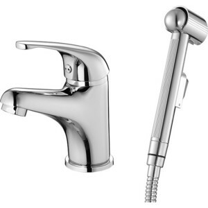 Washbasin faucets Milardo Davis with hygienic shower (DAVSB00M08)