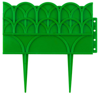 Dekorativni obrub za gredice, 14x310 cm, zelen