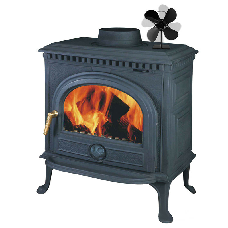 ® # et # nbsp; 4 # et # nbsp; Lames # et # nbsp; Fan # et # nbsp; pour # et # nbsp; cheminée Énergie calorifique Ventilateur de poêle à bois Ventilateur de poêle à bois