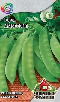 tohumlar. Bezelye Ambrosia, şeker (ağırlık: 6.0 g)