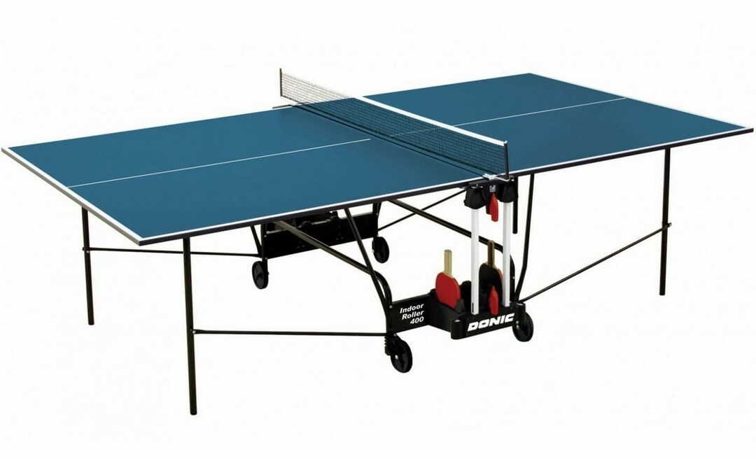 Table de ping-pong DONIC Indoor Roller 400 - bleu