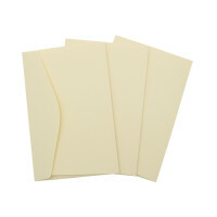 Hediye zarf tabanı, 3 parça, 11x17 cm, renk: fildişi, doku: keten, art. OKO2102 (dahil edilen parça sayısı: 3)