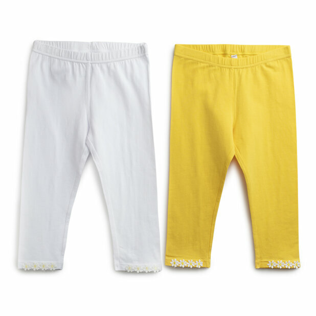 Pantalons tricotés pour filles (leggings) 2 pcs. dans