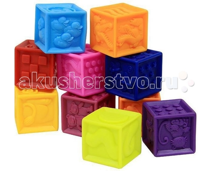 Educational toy Battat B. Dot Soft cubes One Two Squeeze