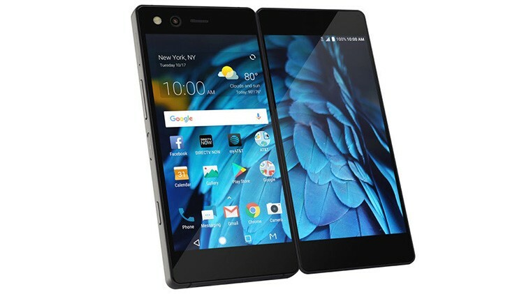 „ZTE Axon M“ je véčkový smartphone, jehož dva displeje mohou během používání kombinovat obraz, čímž se zvětší použitelná plocha obrazovky
