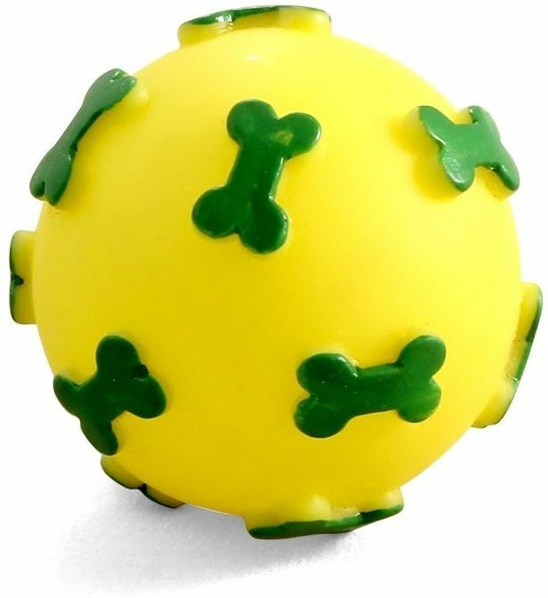 Rotaļlieta Triol Vinila kaulu bumba suņiem (60 mm,)