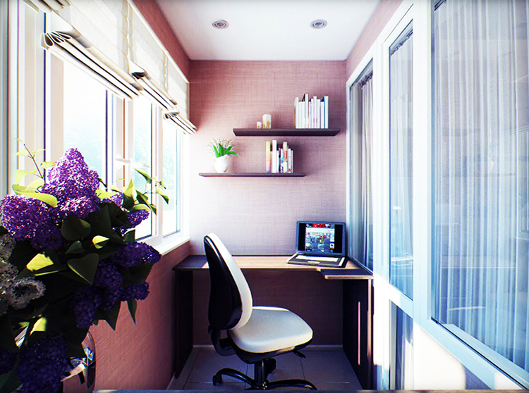 Aby zamienić balkon w gabinet lub strefę rekreacyjną, zaizoluj ściany najprostszym i najtańszym materiałem - izospanem