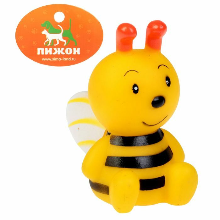 Brinquedo de borracha squeaky Bee, 9,5 cm