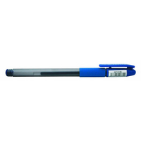 Penna gel I-STYLE, corpo in plastica, arresto in gomma, 0,5 mm, blu