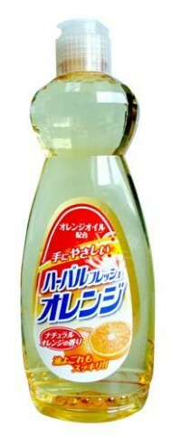 Nõud, köögiviljade ja puuviljade pesemiseks mõeldud vahend Mitsuei, apelsini lõhnaga, 600 ml