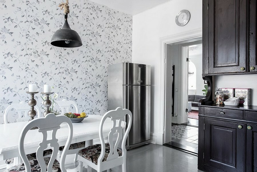 Kuchyně moderní tapety: Photo 2019 classic nebo moderní interiér