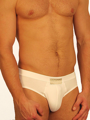 Férfi fehér klasszikus nadrág-mini HOM Silk 44 01292cW5