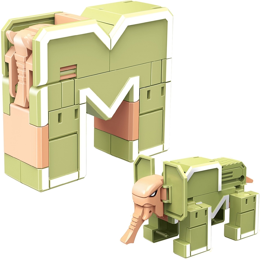 Lingvo Zoo 1TOY transbot Zoobot transformer Engelse letter M Elephant Т15507