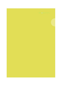 Hjørnemappe Classic, 0,15 mm, satinstruktur, gul