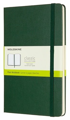 Moleskine notatbok, Moleskine CLASSIC Large 130x210mm 240p. uforet innbundet grønt