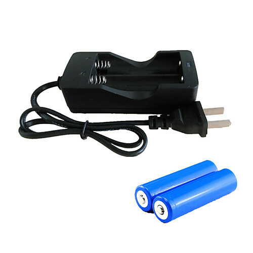 Cargador de batería Lámpara LED - Emisores 2000 lm 3 Modo luz con baterías Recargable Emergencia Muy ligero
