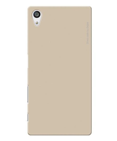Capa de cobertura-overlay Deppa Air para Sony Xperia Z5 Premium plástico + película protetora (ouro)