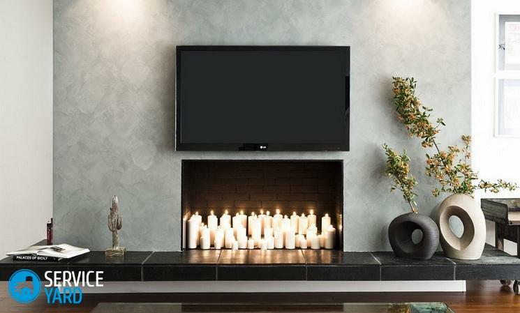 Electric fireplace with own hands