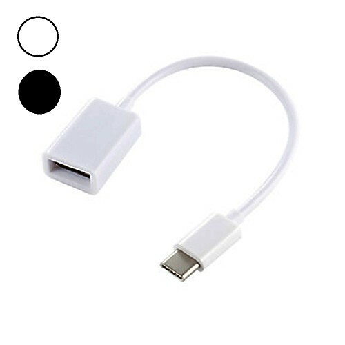 Férfi - férfi - USB 3.0 női OTG kábel adapter átalakító nagy sebességű / gyors töltésű adapter Samsung / Huawei / LG / Xiaomi telefonokhoz 10 cm műanyag