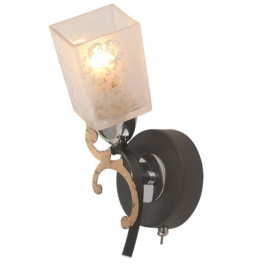 Wall sconce ID lampe Allentown 206 / 1A-Blackchrome