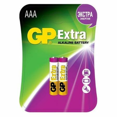 AAA Battery GP Extra Alkaline 24AX LR03, 2 gab.