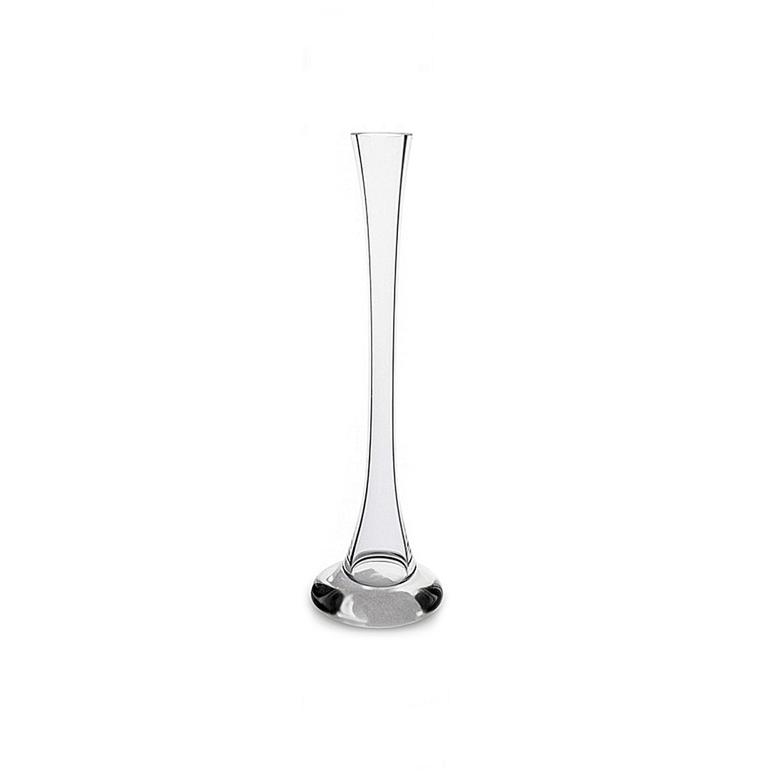 Váza Svíčka NEMAN, v40 cm, sklo, průhledná, 757 525 897
