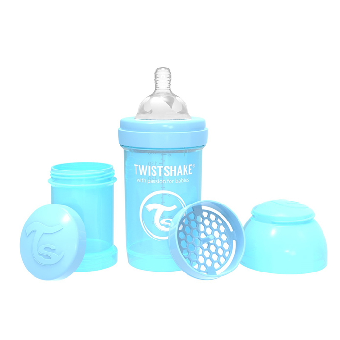  Twistshake Anti-Colic Babyflasche, Pastellblau, 180 ml