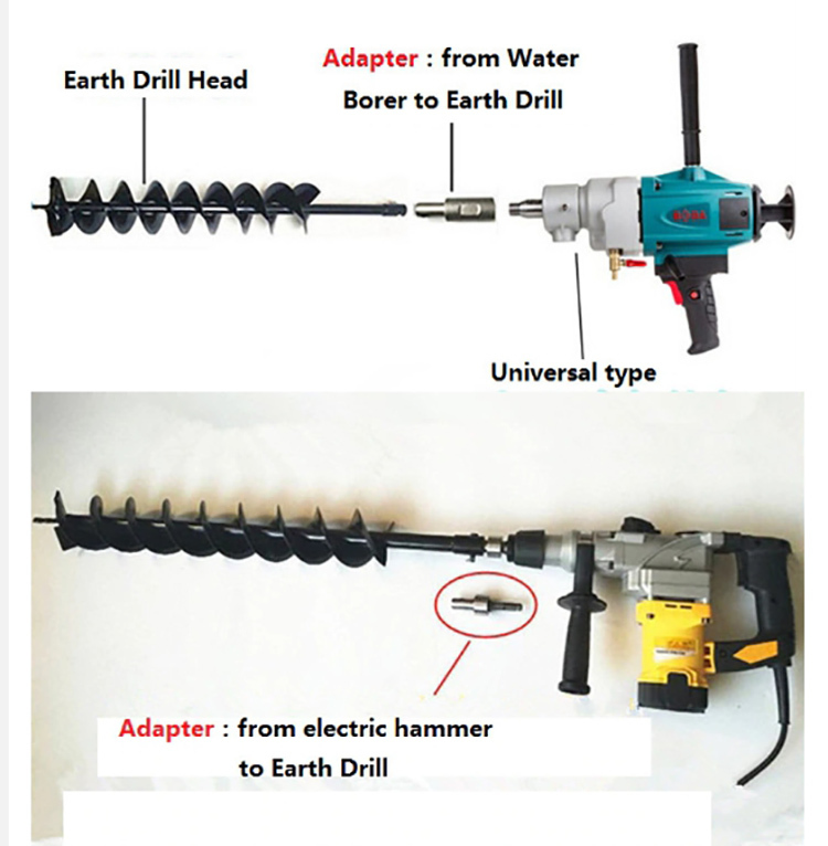 A special adapter is required for the drill to work.