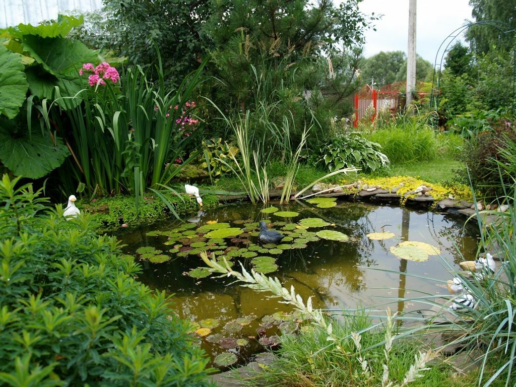 Natural style artificial pond