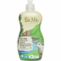 BioMio - detergent za pomivanje posode, zelenjave in sadja, brez vonja, 450 ml