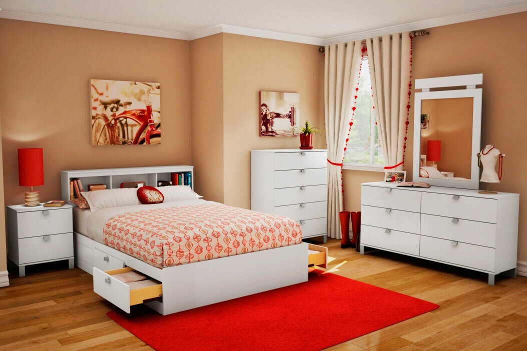 bed for a girl in a modern style