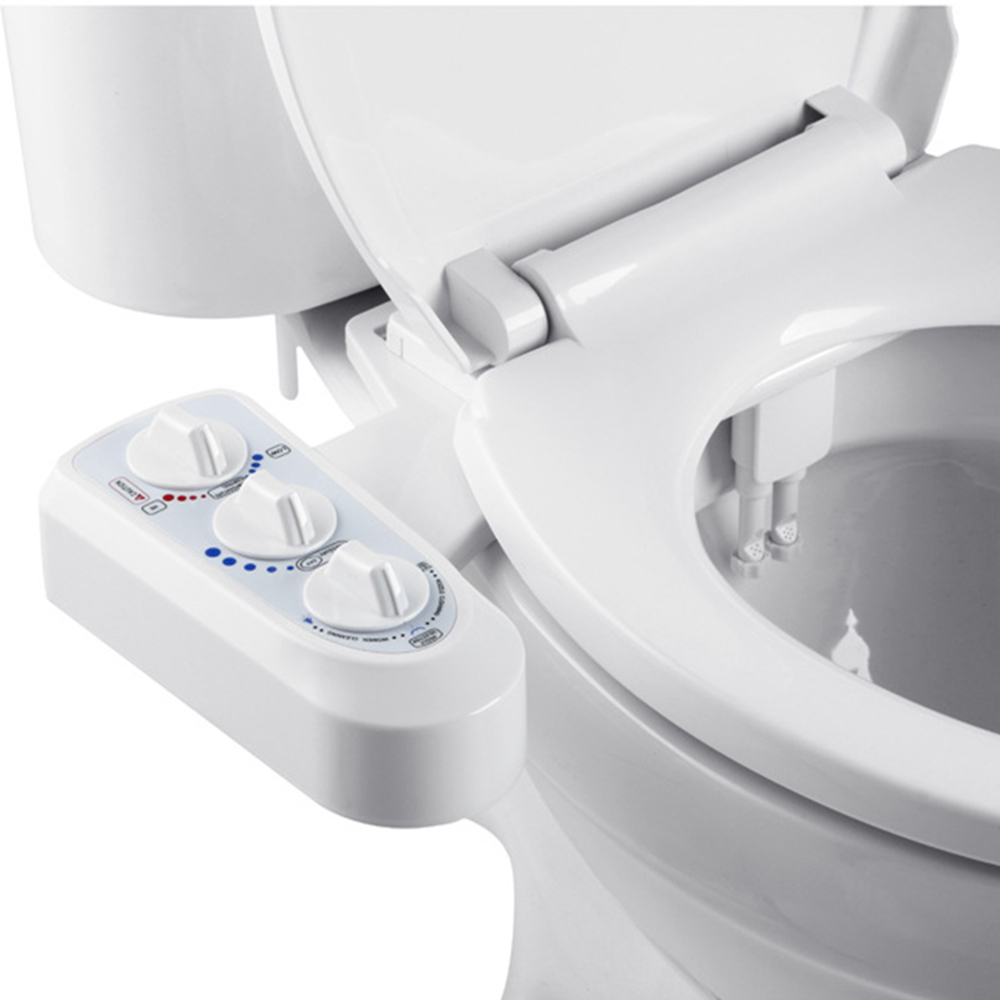 Smart Toilet Portable Bidet Seat Cover Sprayer Hot Cold Faucet Toilet Water Wash Set C Adjustable