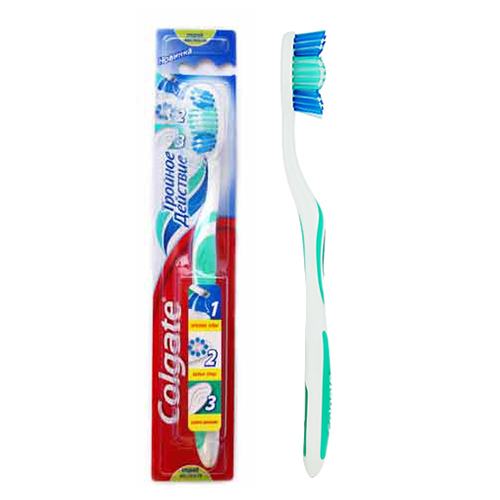 Cepillo de dientes COLGATE TRIPLE ACTION, de dureza media