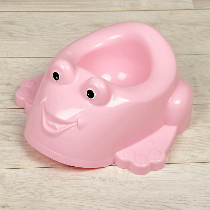 Otroška lončasta igrača " Žaba", roza barve
