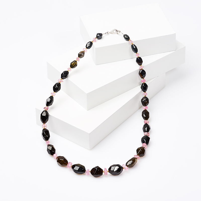 Tourmaline beads, cut 50 cm (bij. alloy)
