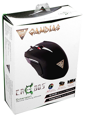 עכבר Gamdias Erebos אופטי קווית אופטית עם תאורה אחורית למחשב