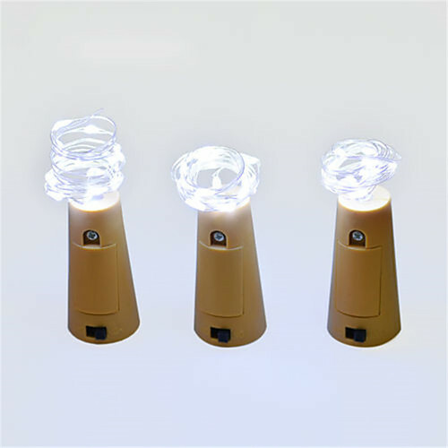 חדש 2 מ 'LED חוט נחושת זר אורות פיות מחרוזת לבמות בקבוק זכוכית מלאכת השנה חג המולד חג המולד עיצוב חתונה
