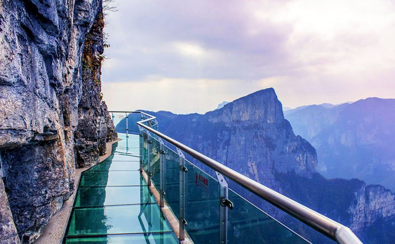 Many stunning architectural objects have been made from triplex, including glass bridges.