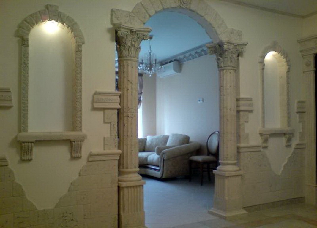 decoración de arco con piedra decorativa Imperio