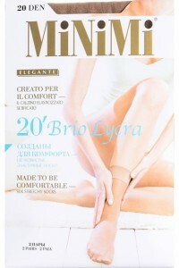 MiNiMi Brio Lycra Socken, 20 den, Farbe: Caramello, 2 Paar