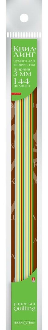 Quillingpapir, 3 mm, 144 striber, farve: 2 farver